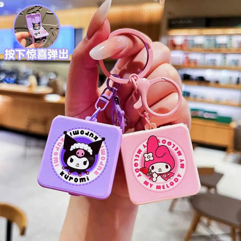 Miniso Melody Surprise Ejection Box Kuromi Keychain Cute Girl Cartoon Couple Fun Bag Pendant Small Gift Kawaii
Miniso Melody Surprise Ejection Box Kuromi Keychain Cute Girl Cartoon Couple Fun Bag Pendant Small Gift Kawaii
