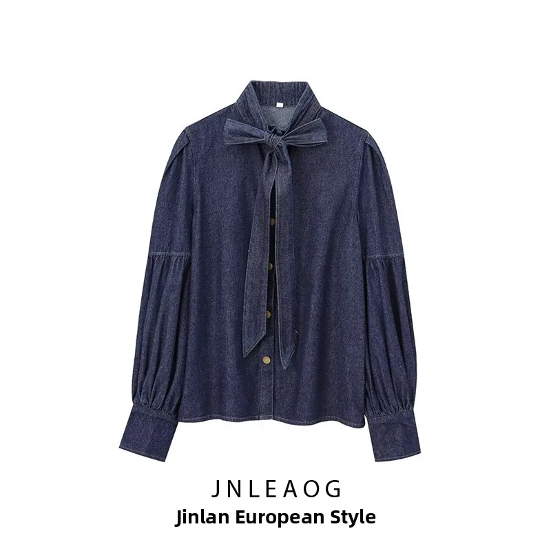 Модная джинсовая рубашка с узлом и эффектом тай-дай для женщин, осенняя новинка, уличный стиль, полиэстер, с длинным рукавом, для девушек
Модная джинсовая рубашка с узлом и эффектом тай-дай для женщин, осенняя новинка, уличный стиль, полиэстер, с длинным рукавом, для девушек