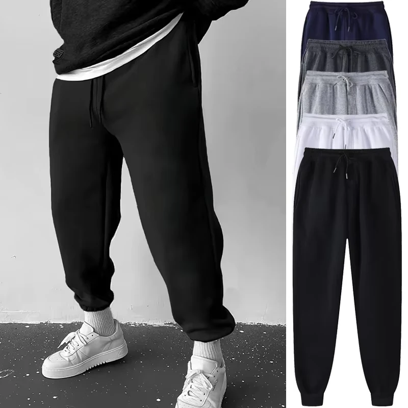 Men's Athletic Trainning Joggers Casual Loose Fit Sweatpants Spring Fall Fleece Lined Pants Elastic Waist Drawstring Trousers
Men's Athletic Trainning Joggers Casual Loose Fit Sweatpants Spring Fall Fleece Lined Pants Elastic Waist Drawstring Trousers