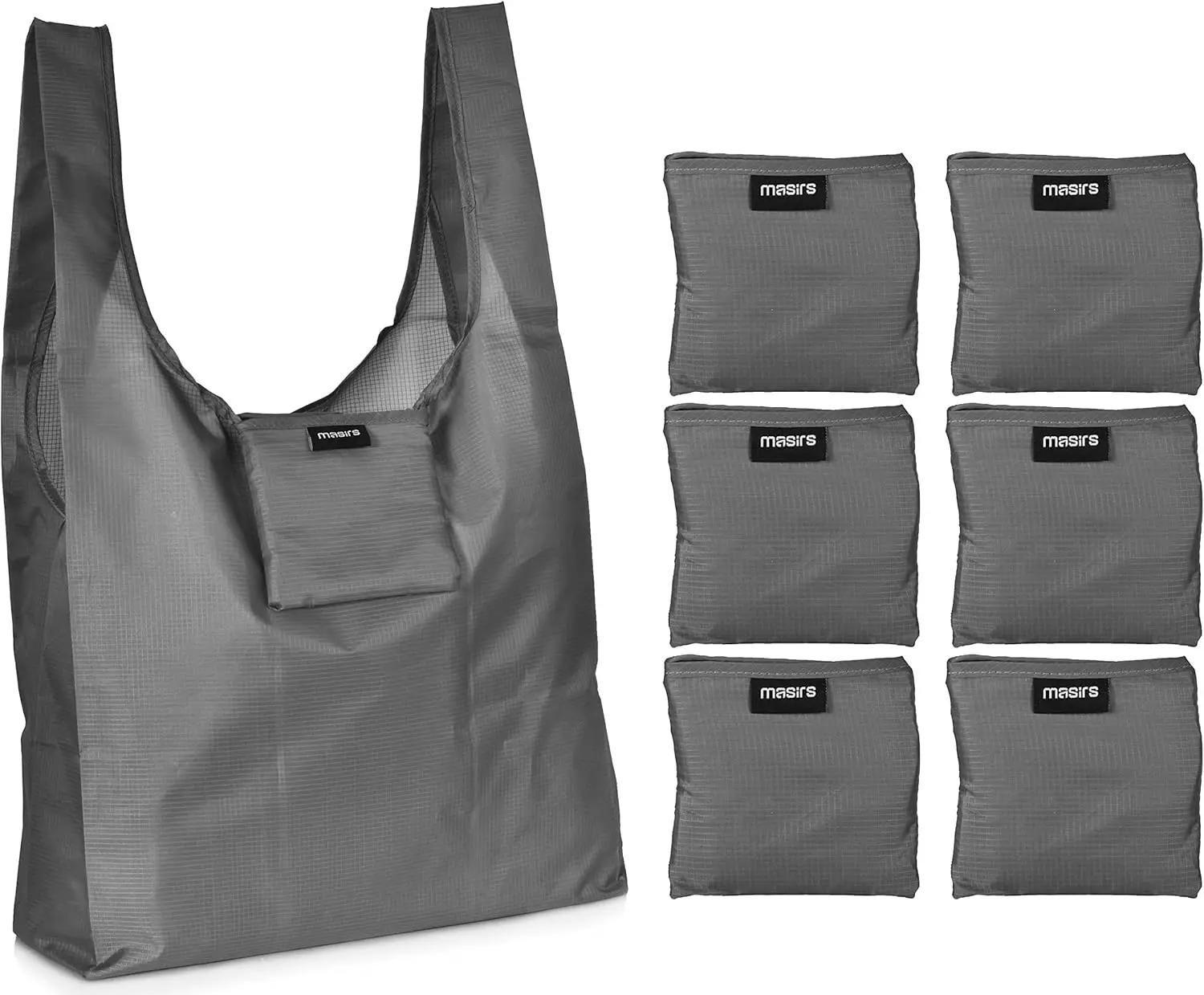 6-Pack Reusable Ripstop Grocery Bags - Large, Strong, Eco-Friendly & Foldable for Shopping
6-Pack Reusable Ripstop Grocery Bags - Large, Strong, Eco-Friendly & Foldable for Shopping