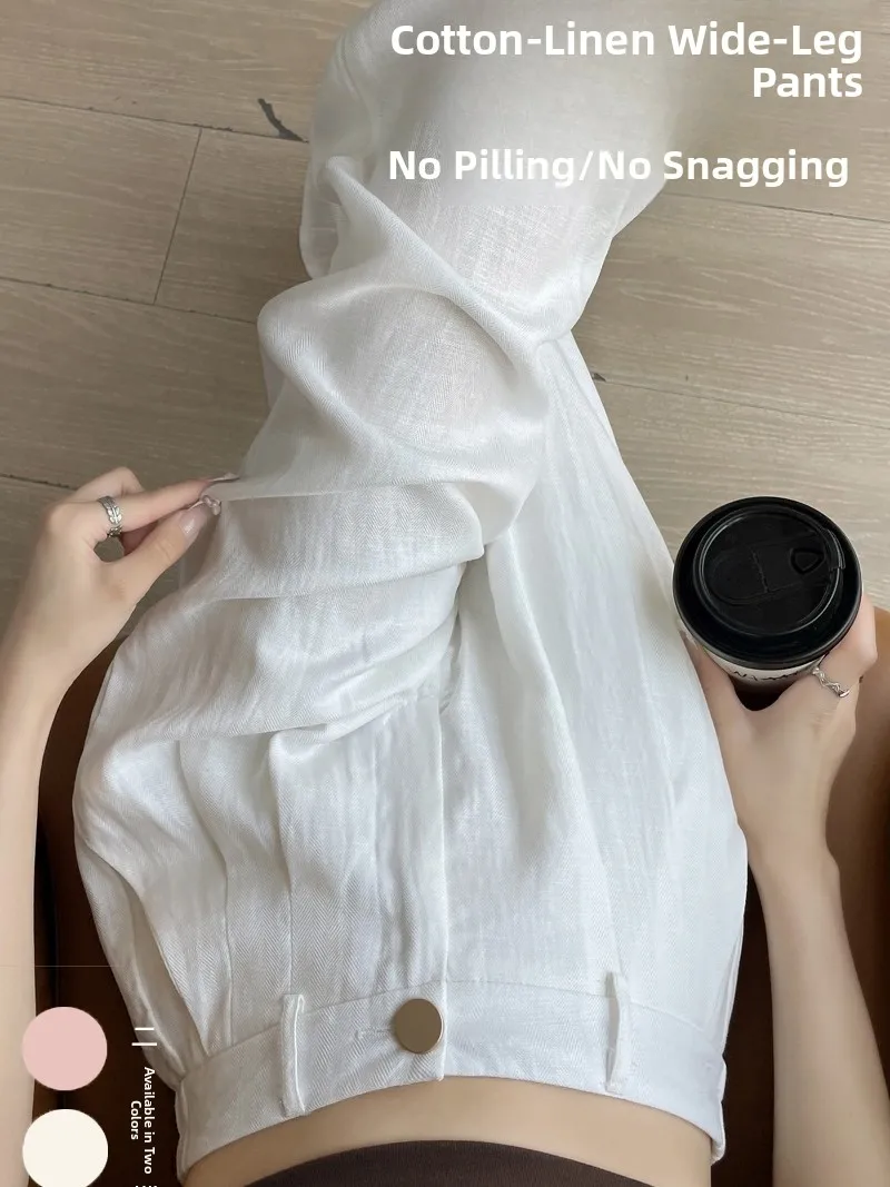 White Ice Silk Draped Pants Wide Leg Suit Trousers High Waist Thin Summer New Arrival Korean Style CTKCAF Brand
White Ice Silk Draped Pants Wide Leg Suit Trousers High Waist Thin Summer New Arrival Korean Style CTKCAF Brand