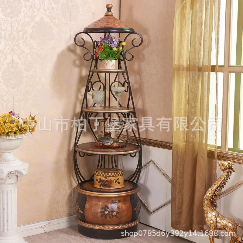 DSA retro painted flower stand, living room shelf, balcony floor-to-ceiling multi-layer decorative frame, indoor round flower
DSA retro painted flower stand, living room shelf, balcony floor-to-ceiling multi-layer decorative frame, indoor round flower