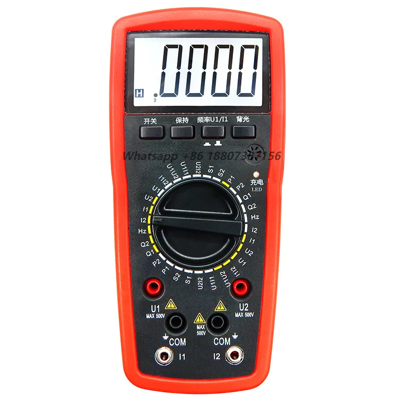 SMG2000B Double Clamp Voltammeter Handheld Digital Phase Meter IP67 Protection 0.2 Accuracy 220V Aluminum Alloy 2-Year
SMG2000B Double Clamp Voltammeter Handheld Digital Phase Meter IP67 Protection 0.2 Accuracy 220V Aluminum Alloy 2-Year