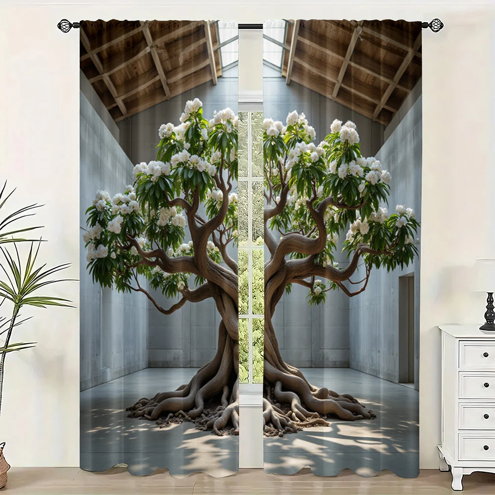 2pc, Scene Curtain Holy Tree of Tranquility Versatile 100% Polyester,Without Electricity Spring Party & Holiday Decor Suitable
2pc, Scene Curtain Holy Tree of Tranquility Versatile 100% Polyester,Without Electricity Spring Party & Holiday Decor Suitable