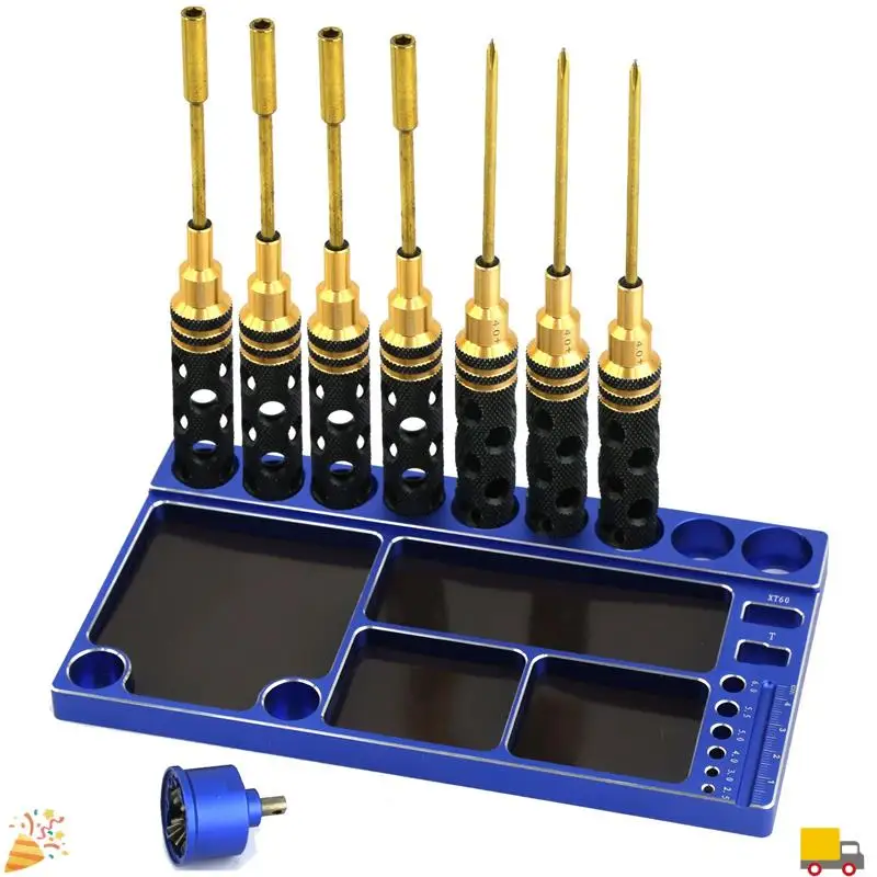 Repair Tool Storage Plate For 1/8 1/10 1/12 Model Climbing Car Replacement Alloy Screwdriver Tray Blue
Repair Tool Storage Plate For 1/8 1/10 1/12 Model Climbing Car Replacement Alloy Screwdriver Tray Blue