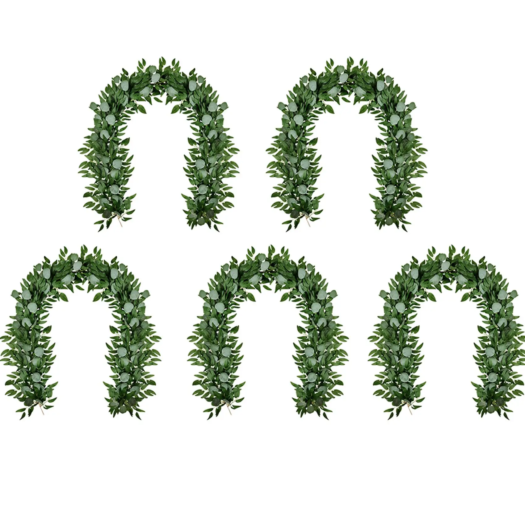 ABSE-5X Artificial Eucalyptus And Willow Vines Faux Garland Ivy For Wedding Backdrop Arch Wall Decor Table Runner Vine 
ABSE-5X Artificial Eucalyptus And Willow Vines Faux Garland Ivy For Wedding Backdrop Arch Wall Decor Table Runner Vine