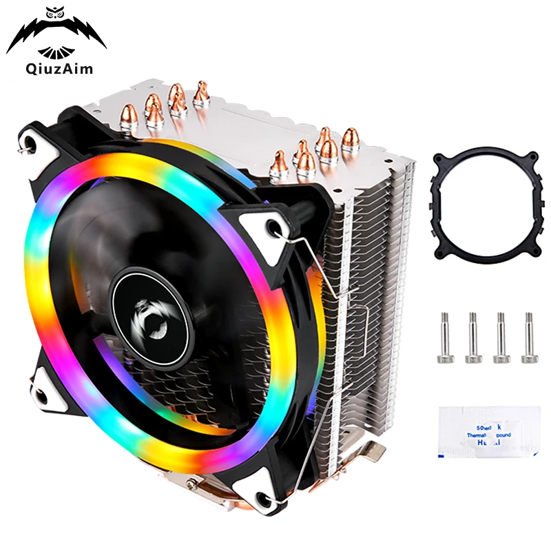 QiuzAim cpu cooler 120mm Fan 4pin/PWM mute 6 Heat Pipe Radiator pc x79 x99 Processor install LGA2011 2066 2099 AMD am3 am5 am4
QiuzAim cpu cooler 120mm Fan 4pin/PWM mute 6 Heat Pipe Radiator pc x79 x99 Processor install LGA2011 2066 2099 AMD am3 am5 am4