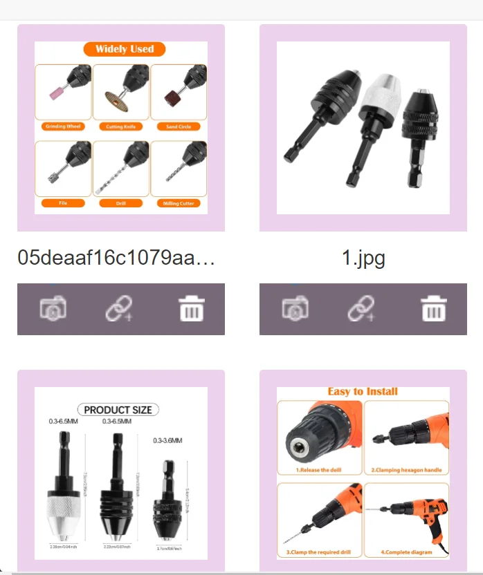 3pc Keyless Drill Chuck Quick Change Adapter Shank 1/4" Hex Drill Converter Tool 6.35mm Drill Chuck Electric Grinder Drill Chuck
3pc Keyless Drill Chuck Quick Change Adapter Shank 1/4" Hex Drill Converter Tool 6.35mm Drill Chuck Electric Grinder Drill Chuck