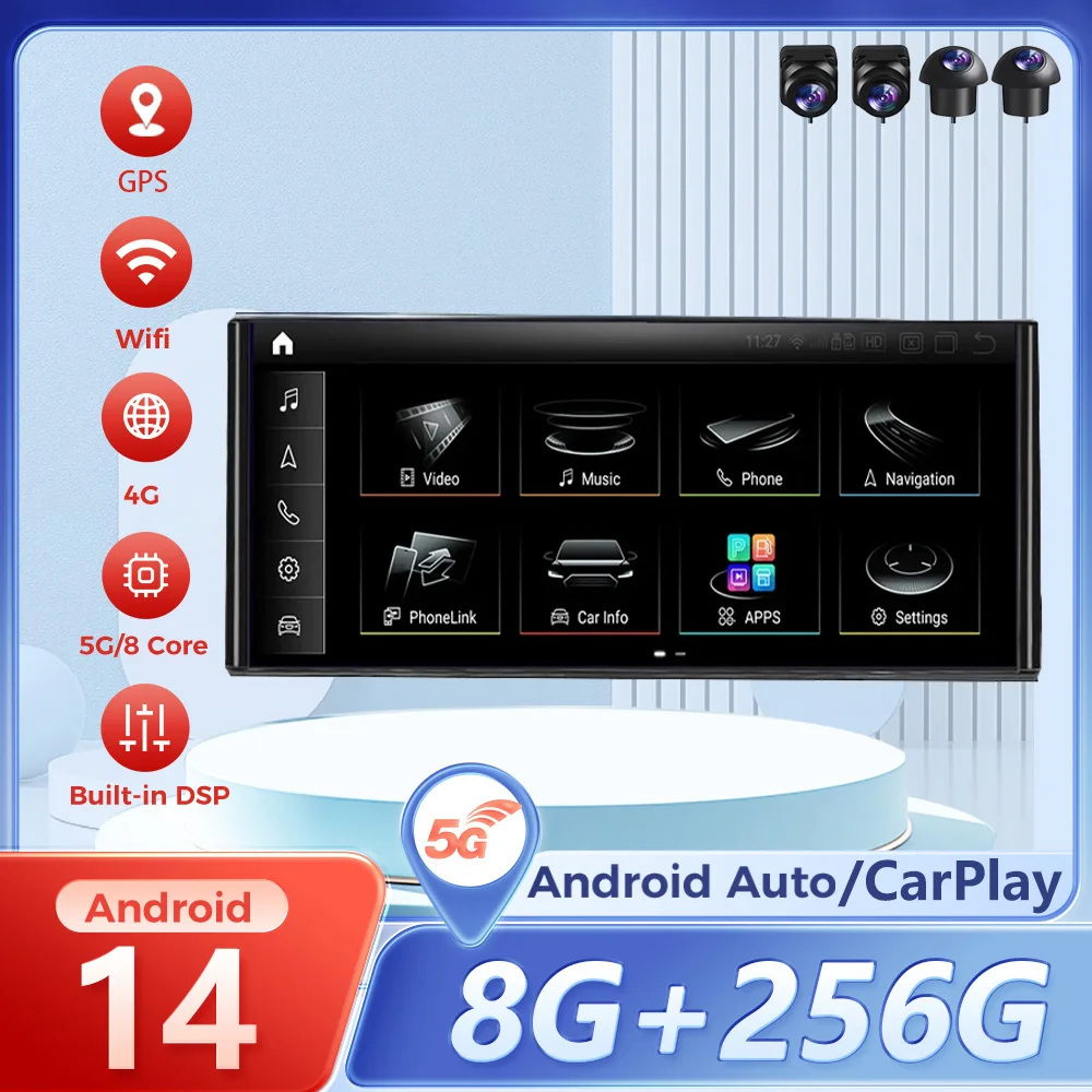 Carplay Car Radio Android 14 Carplay Radio Screen AUTO For Audi A6 C7 2012 -2019 12.3" Snapdragon 665 GPS Radio Video Head Unit
Carplay Car Radio Android 14 Carplay Radio Screen AUTO For Audi A6 C7 2012 -2019 12.3" Snapdragon 665 GPS Radio Video Head Unit