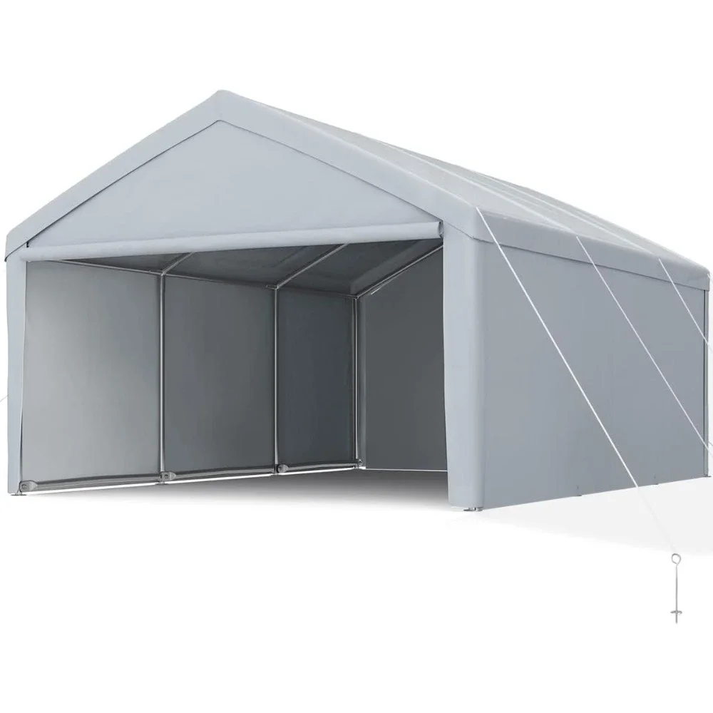 13'x20 'heavy-duty Carport Car Canopy, Galvanized Car Marine Shelter with Detachable Side Walls and Reinforced Top Pole
13'x20 'heavy-duty Carport Car Canopy, Galvanized Car Marine Shelter with Detachable Side Walls and Reinforced Top Pole