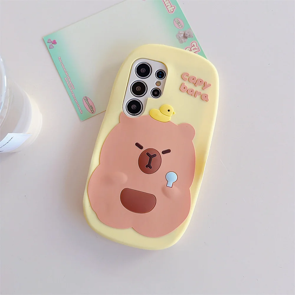 Trendy Cute 3D Pastel Capybara Duck Phone Case for 17 Pro Max Soft Silicone Girly Cartoon Protect Cover for iPhone 16 15 14 13
Trendy Cute 3D Pastel Capybara Duck Phone Case for 17 Pro Max Soft Silicone Girly Cartoon Protect Cover for iPhone 16 15 14 13