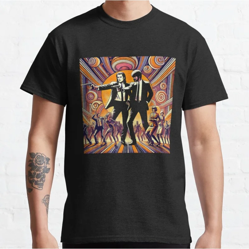 Vincent! We happy 80s vintage movie Pulp fiction Short-sleeve crewneck T-shirt for men large size Adult Tops S-6xl
Vincent! We happy 80s vintage movie Pulp fiction Short-sleeve crewneck T-shirt for men large size Adult Tops S-6xl