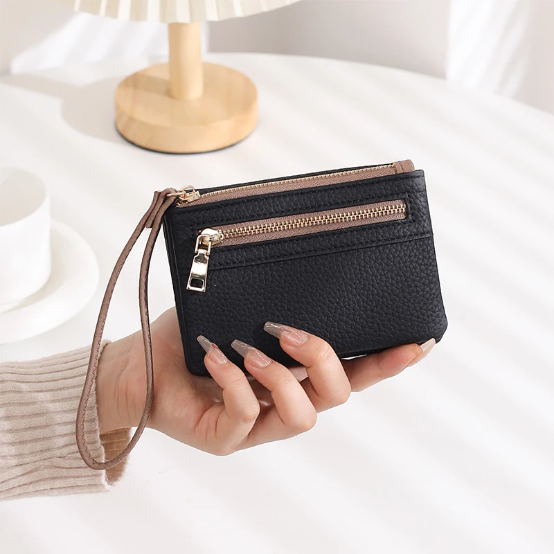 2026 New PU Leather Foldable Double Zipper Short Handbag with Multiple Card Slots, Fashionable and Versatile Student Coin Purse,
2026 New PU Leather Foldable Double Zipper Short Handbag with Multiple Card Slots, Fashionable and Versatile Student Coin Purse,