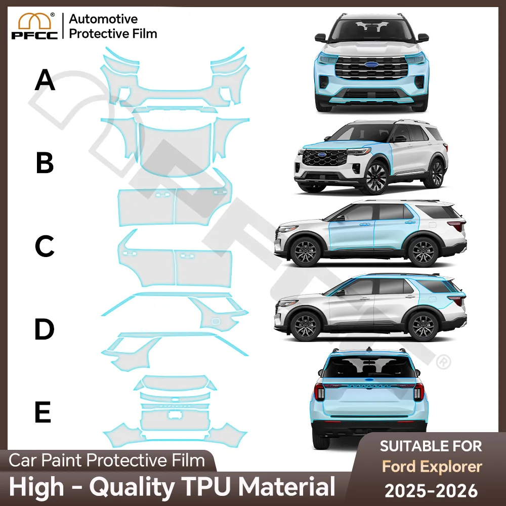 For Ford Explorer 2025 2026 TPU Paint Protection Film Anti-scratch Car Clear Bra Precut PPF Resistant Repairable Car Accessories
For Ford Explorer 2025 2026 TPU Paint Protection Film Anti-scratch Car Clear Bra Precut PPF Resistant Repairable Car Accessories