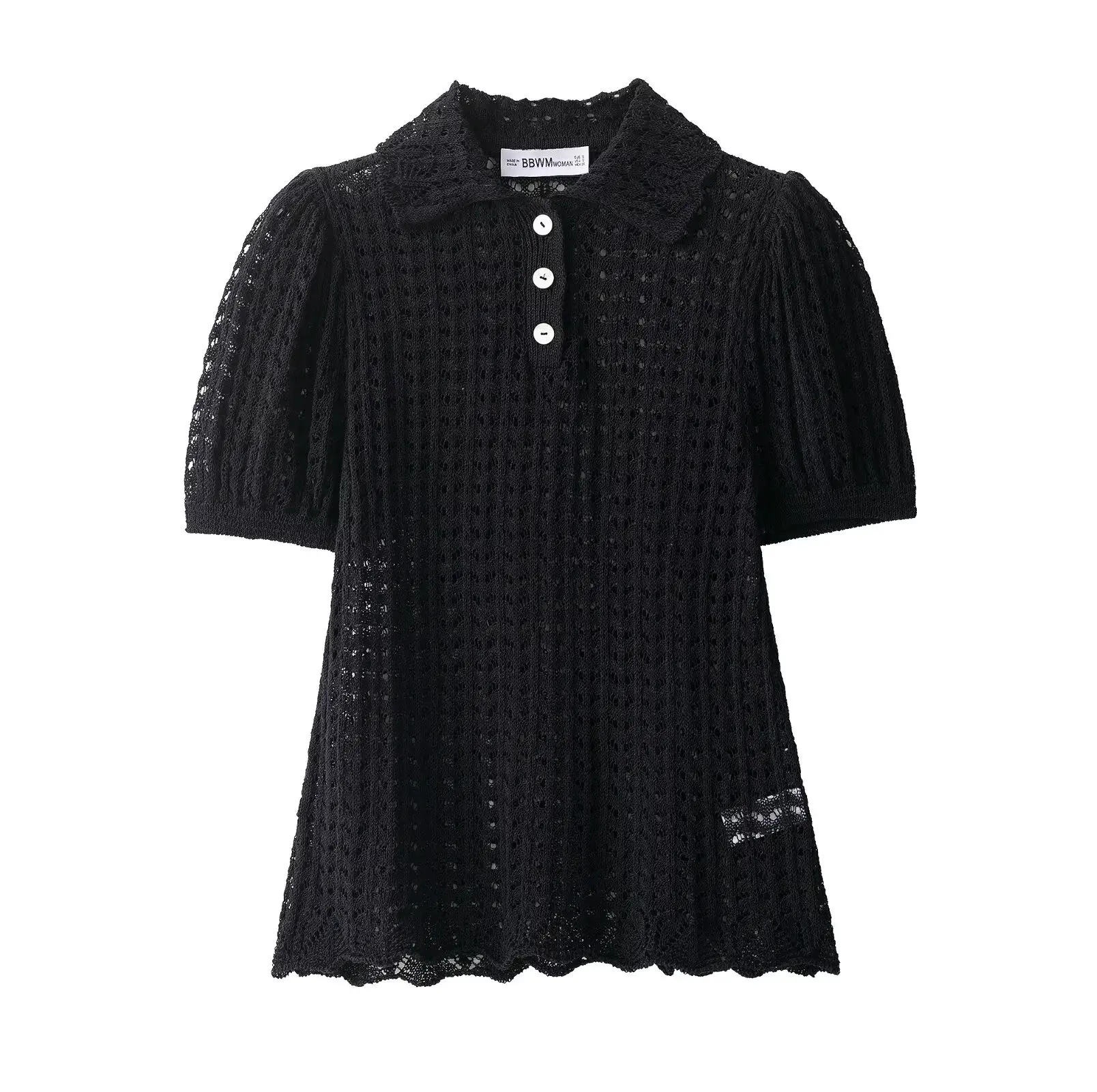 Knitted Top 2025 Women's Spring Knitted Short-Sleeved Lace-Up Decorative Knitted Top Fashionable Everyday Knitted Pullover 
Knitted Top 2025 Women's Spring Knitted Short-Sleeved Lace-Up Decorative Knitted Top Fashionable Everyday Knitted Pullover