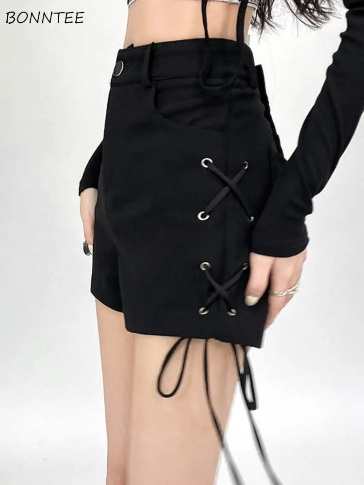 Hotsweet Shorts Women Black Lace Up Vintage Aesthetic Summer High Waist Casual All-match Female American Style Streetwear New
Hotsweet Shorts Women Black Lace Up Vintage Aesthetic Summer High Waist Casual All-match Female American Style Streetwear New