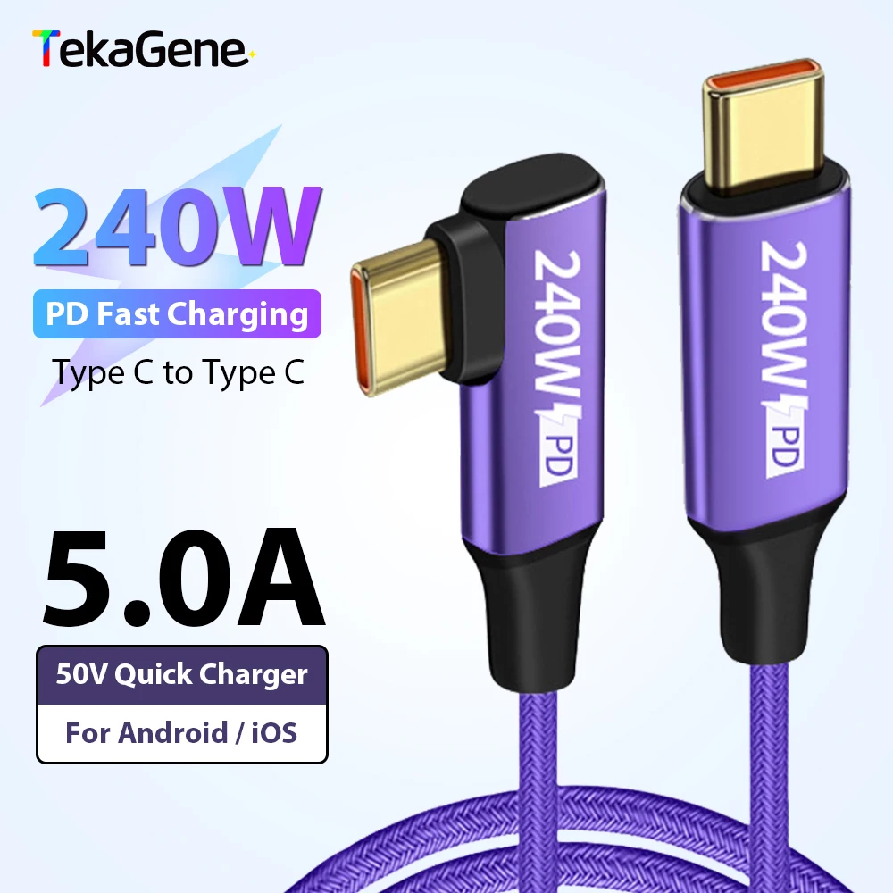 USB C to Type C PD 240W Fast Charging Cable For iPhone 17 16 15 Pro Max Air For Samsung Xiaomi Huawe iPad 5A Quick Charger Line
USB C to Type C PD 240W Fast Charging Cable For iPhone 17 16 15 Pro Max Air For Samsung Xiaomi Huawe iPad 5A Quick Charger Line