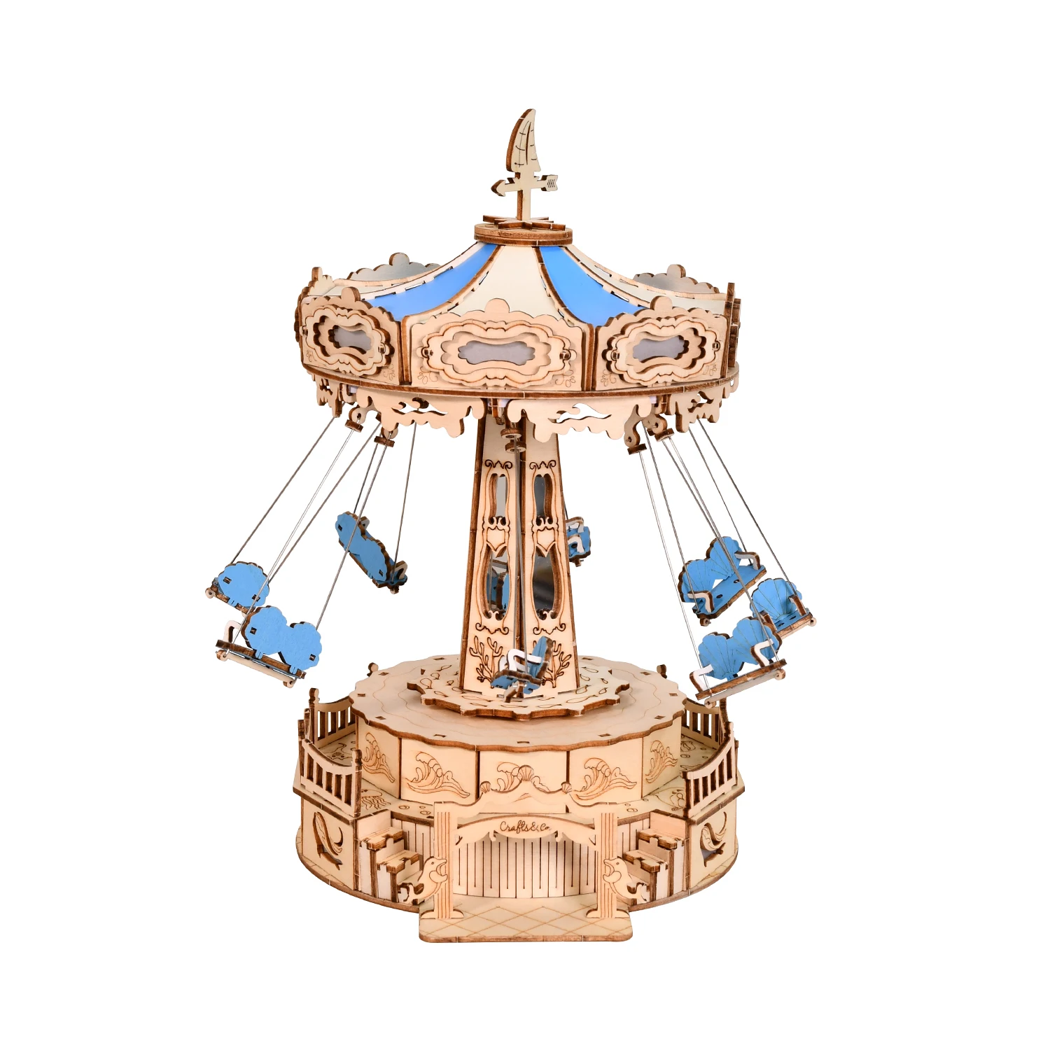 DIY Wooden Ocean Swings 3D Puzzles Miniature Model Kits Rotating Swing Flying Chair Jigsaw Puzzle for Friends Birthday Gifts
DIY Wooden Ocean Swings 3D Puzzles Miniature Model Kits Rotating Swing Flying Chair Jigsaw Puzzle for Friends Birthday Gifts