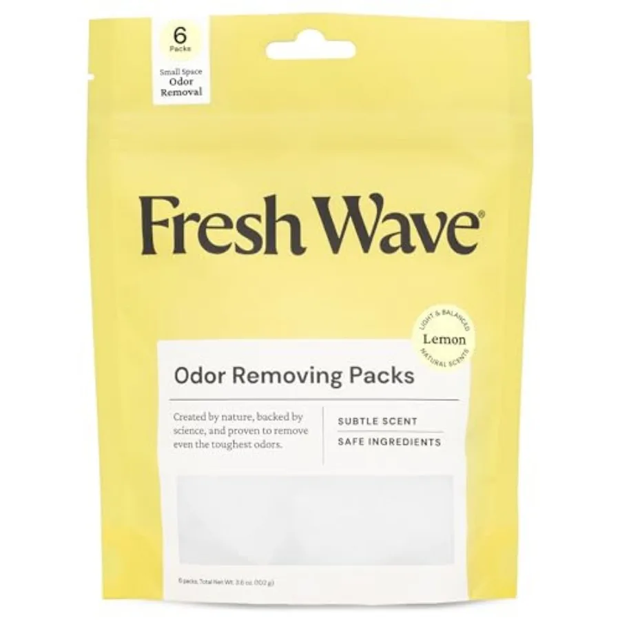 Fresh Wave Lemon Odor Eliminating and Deodorizing Packs Bag of 6 Safer Odor Relief for Small Spaces Natural Plant-Based Odor El
Fresh Wave Lemon Odor Eliminating and Deodorizing Packs Bag of 6 Safer Odor Relief for Small Spaces Natural Plant-Based Odor El