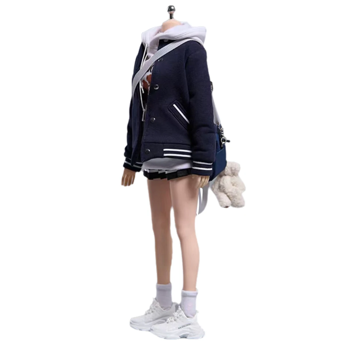 HiPlay Cdtoys, Baseball Jacket Hooded Sweatshirt and Pleated Skirt Set Cd074G, 1/6 Scale Figure Doll Clothes
HiPlay Cdtoys, Baseball Jacket Hooded Sweatshirt and Pleated Skirt Set Cd074G, 1/6 Scale Figure Doll Clothes