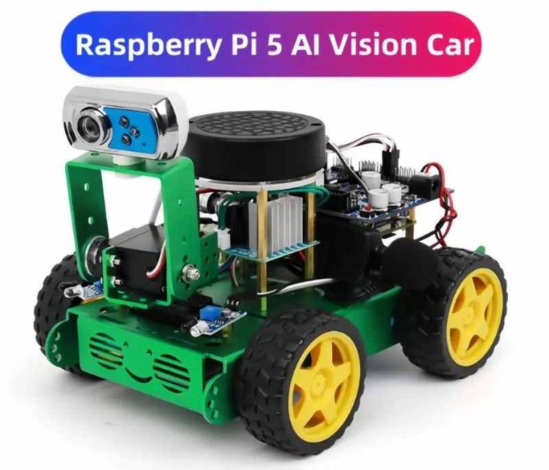 Raspberry Pi 5, умный автомобиль 4B AI Vision, робот OpenCV AI, искусственное колесо McNum
Raspberry Pi 5, умный автомобиль 4B AI Vision, робот OpenCV AI, искусственное колесо McNum