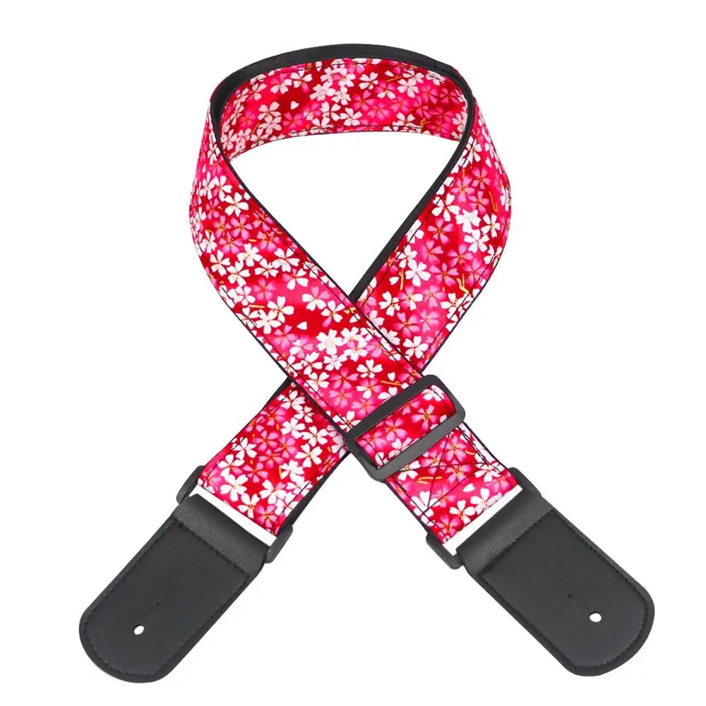 Vintage Guitar Strap Embroidered Print Cherry Blossom Electric Guitar Belts Ethnic Style Red Crowned Crane Guitar Shoulder Belt
Vintage Guitar Strap Embroidered Print Cherry Blossom Electric Guitar Belts Ethnic Style Red Crowned Crane Guitar Shoulder Belt