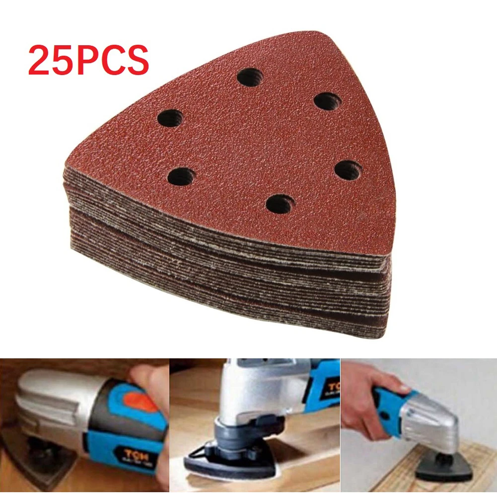 Triangular Sandpaper 60/80/120/180/240 25pcs 90x90x90mm 6 Holes Aluminum Oxide Sanding Papers Wood Polishing Metal Grinding
Triangular Sandpaper 60/80/120/180/240 25pcs 90x90x90mm 6 Holes Aluminum Oxide Sanding Papers Wood Polishing Metal Grinding