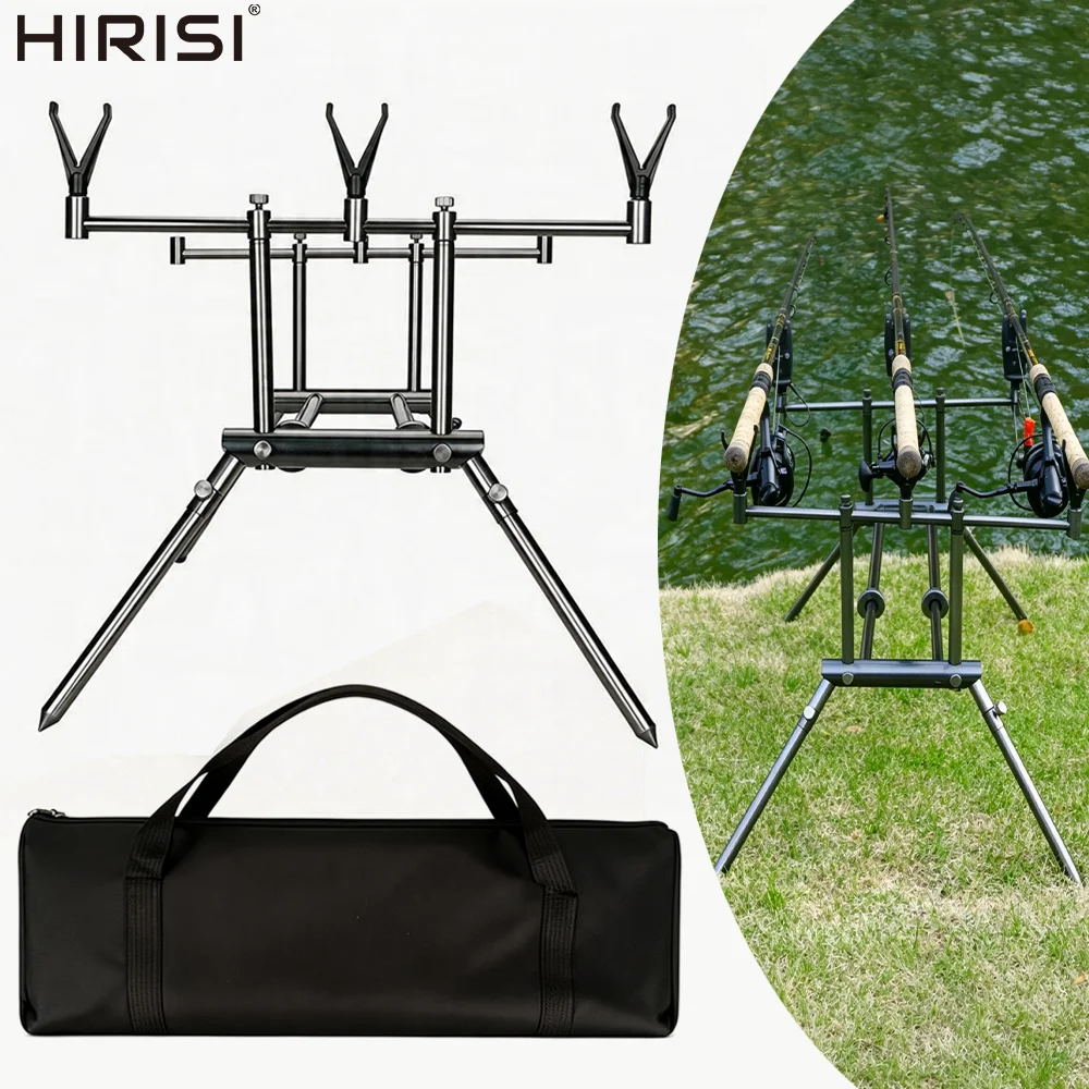 Hirisi RP161 Carp Fishing Rod Pod Stand Adjustable Retractable Foldable Heavy Duty Pole Holder Angling Fishing Tackle Accessory
Hirisi RP161 Carp Fishing Rod Pod Stand Adjustable Retractable Foldable Heavy Duty Pole Holder Angling Fishing Tackle Accessory