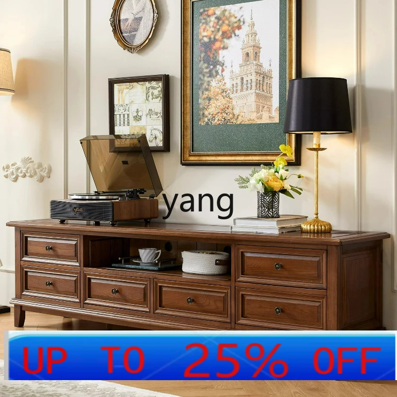 LTT American all-solid wood TV cabinet coffee table combination storage simple solid wood living room furniture
LTT American all-solid wood TV cabinet coffee table combination storage simple solid wood living room furniture