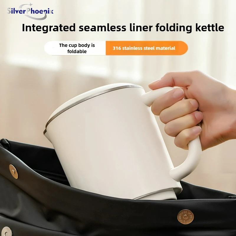 Portable Outdoor Electric Kettle Food Grade Stainless Steel Travel Boiling Cup Home Double-layered Anti-scald Hot Water Kettle
Portable Outdoor Electric Kettle Food Grade Stainless Steel Travel Boiling Cup Home Double-layered Anti-scald Hot Water Kettle