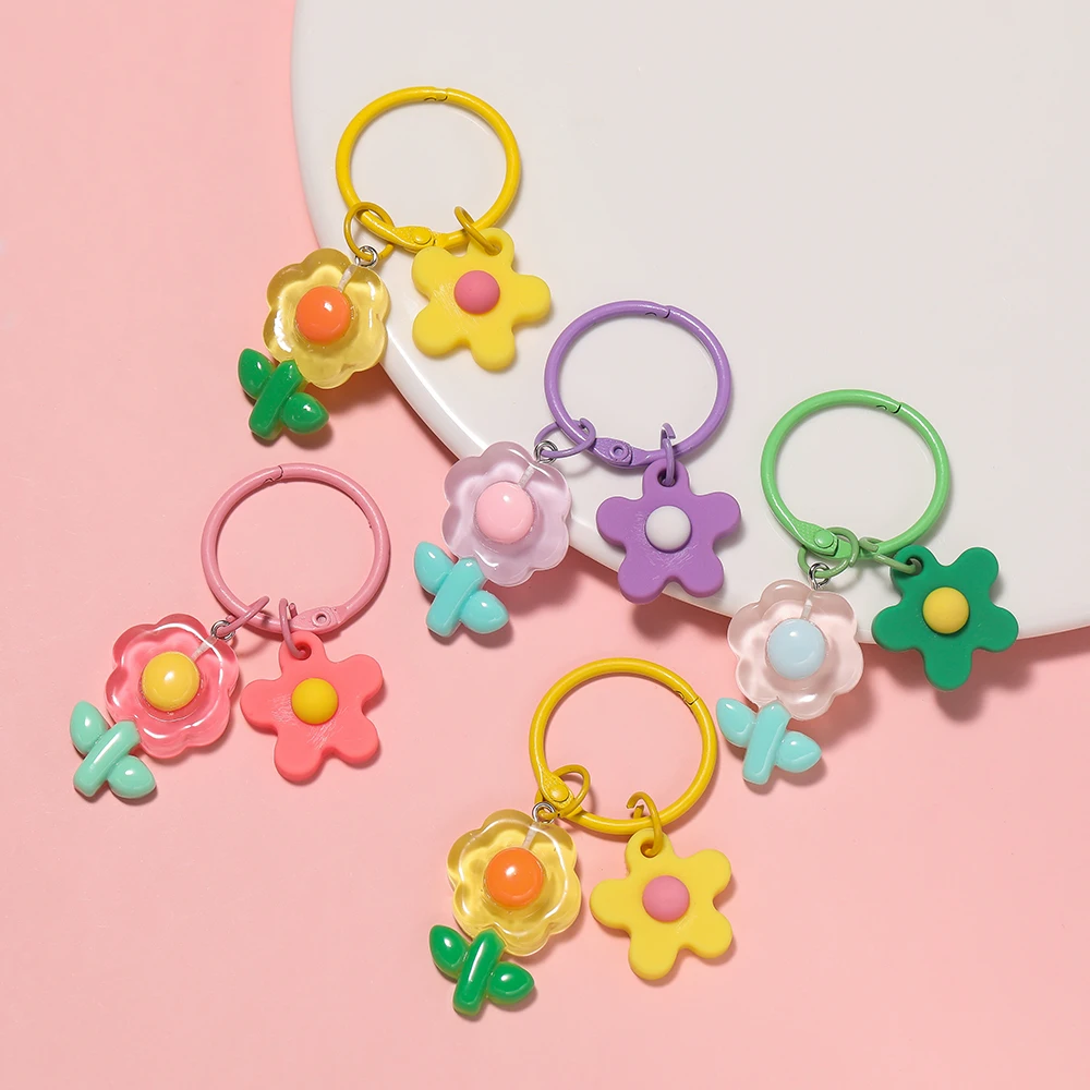 1Pcs/Lot Resin Flower Keychain Pendant Colorful Metal Key Ring for DIY Bags Bracelet Necklace Decoration Jewelry Accessories
1Pcs/Lot Resin Flower Keychain Pendant Colorful Metal Key Ring for DIY Bags Bracelet Necklace Decoration Jewelry Accessories
