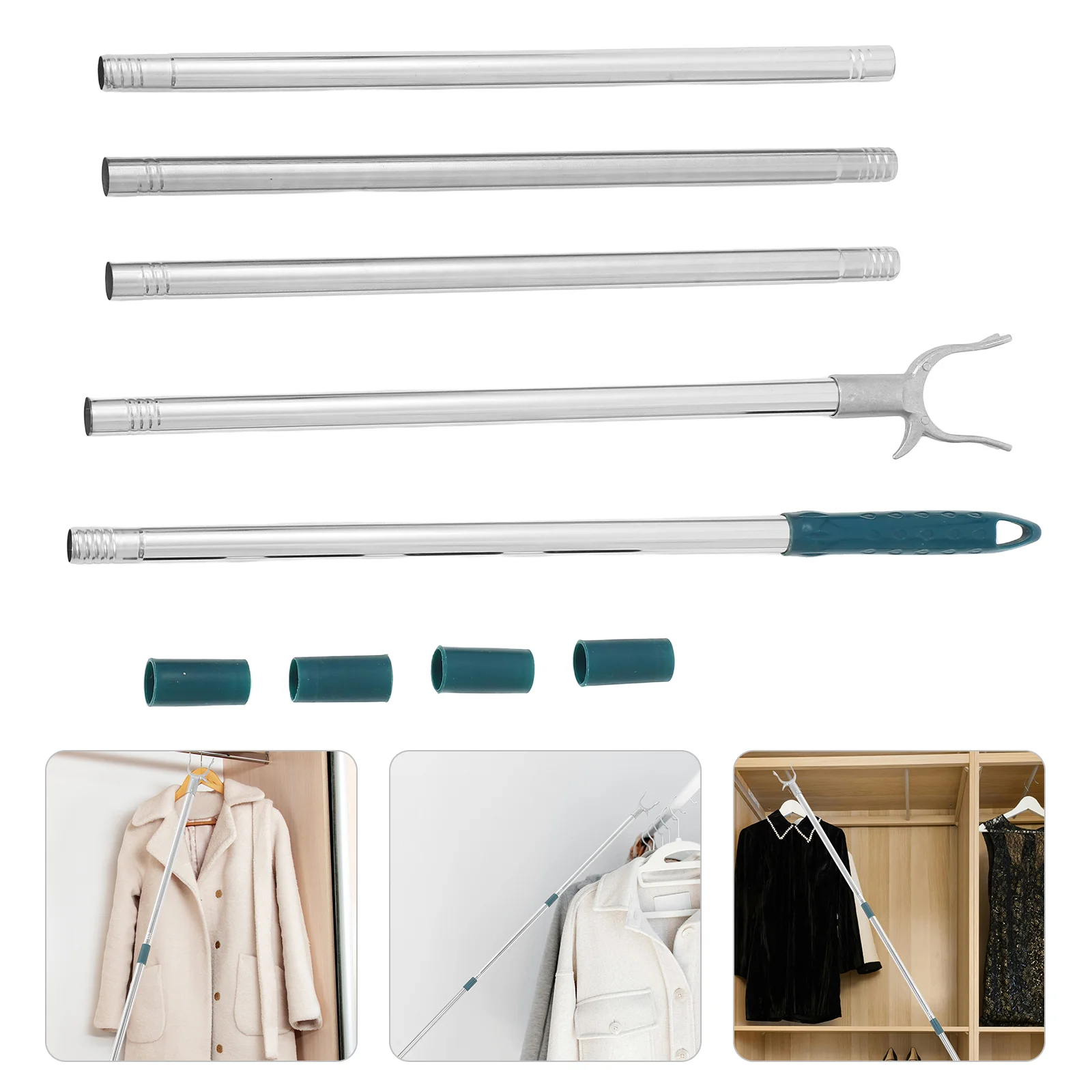 Clothes Rail Telescopic Reach Pole Reaching Rod Coat Hanger Adjustable Clothesline Plastic
Clothes Rail Telescopic Reach Pole Reaching Rod Coat Hanger Adjustable Clothesline Plastic