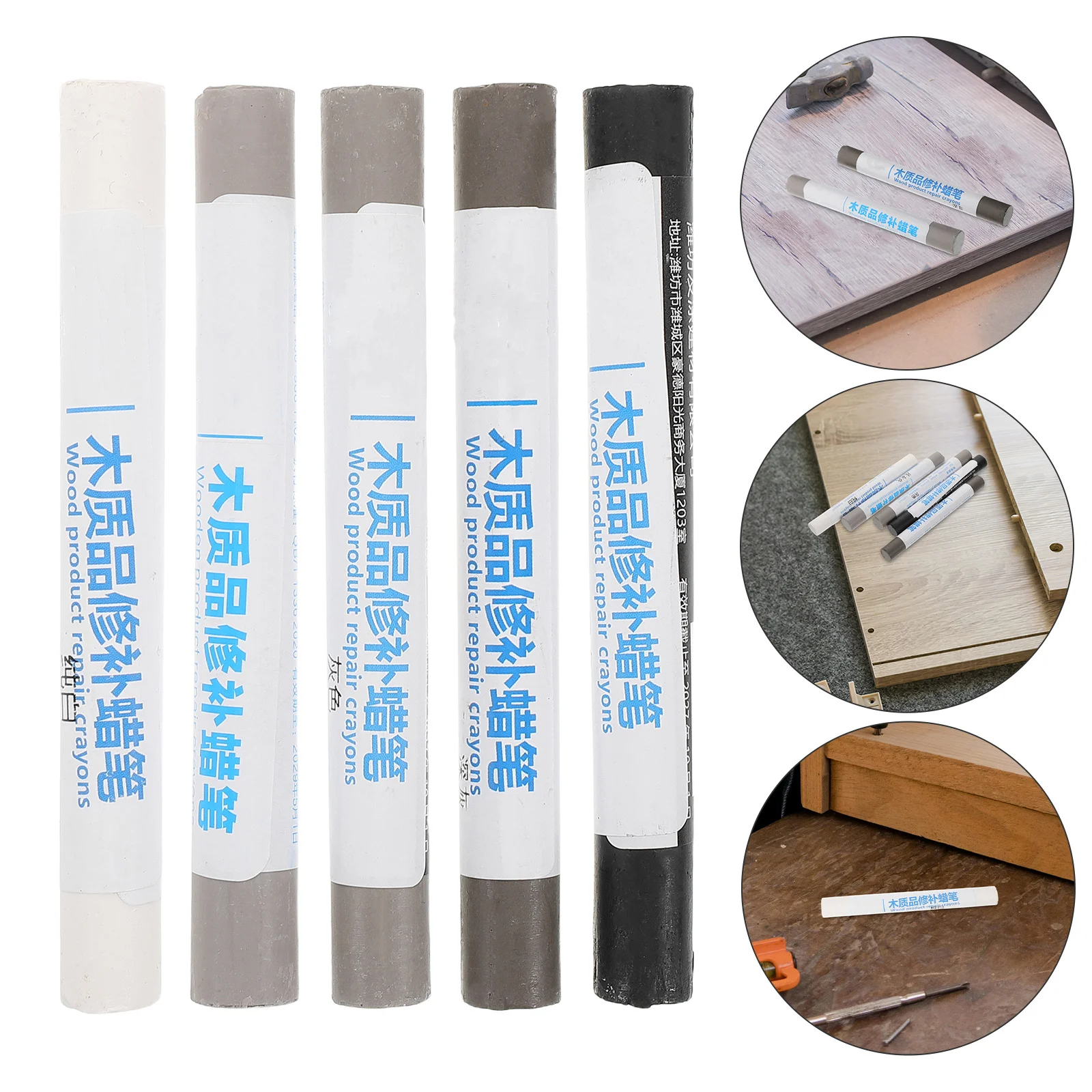 5Pcs Furniture Repair Wax Crayons Filler 5 Colors for Scratch Hole Fix on Tables Desks Floors Cabinets
5Pcs Furniture Repair Wax Crayons Filler 5 Colors for Scratch Hole Fix on Tables Desks Floors Cabinets