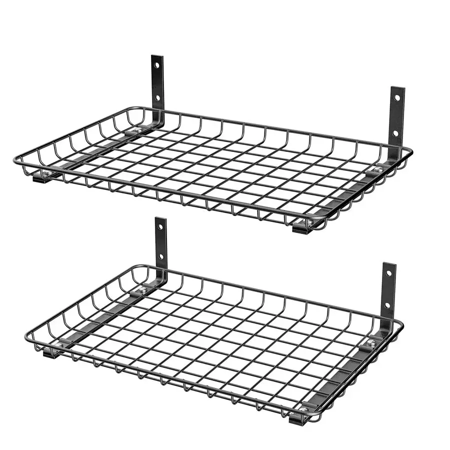 Garage Wall Shelves 12x18 Inch, Wall Mounted Storage Shelf, Metal Shelf Rack, HeavyDuty Shelf Organizer 2 Pack, Black
Garage Wall Shelves 12x18 Inch, Wall Mounted Storage Shelf, Metal Shelf Rack, HeavyDuty Shelf Organizer 2 Pack, Black