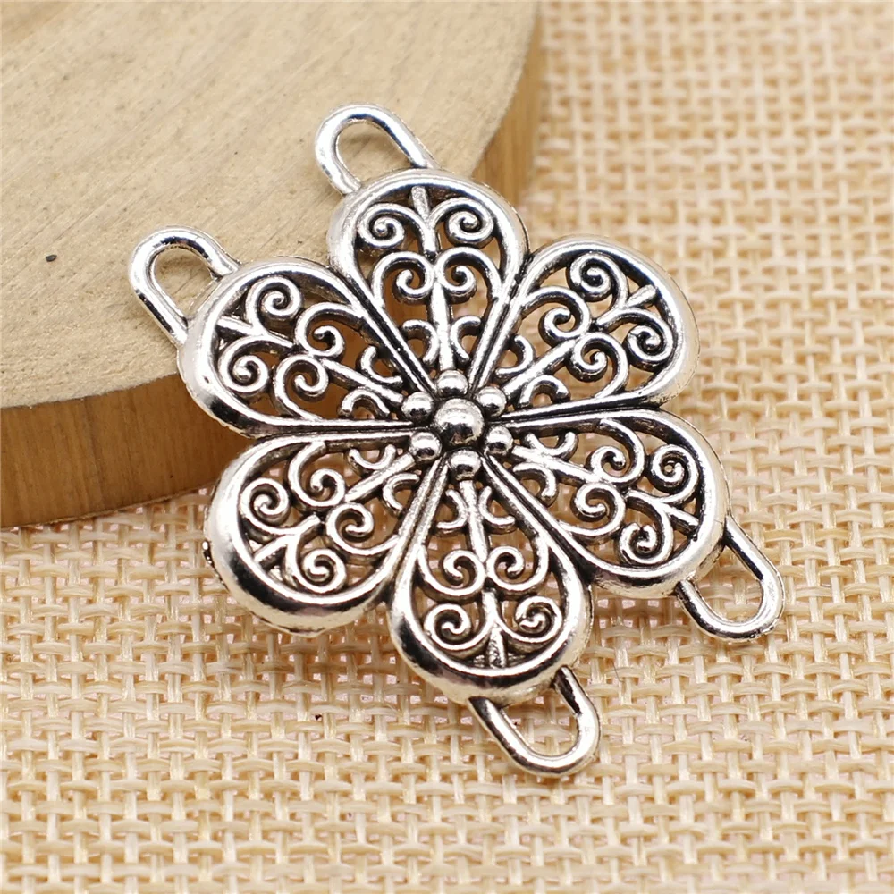 Wholesale 60pcs/bag 32x38mm Body Chain Flower Porous Connector Antique Silver Color Jewelry Findings Jewelry Accessories
Wholesale 60pcs/bag 32x38mm Body Chain Flower Porous Connector Antique Silver Color Jewelry Findings Jewelry Accessories
