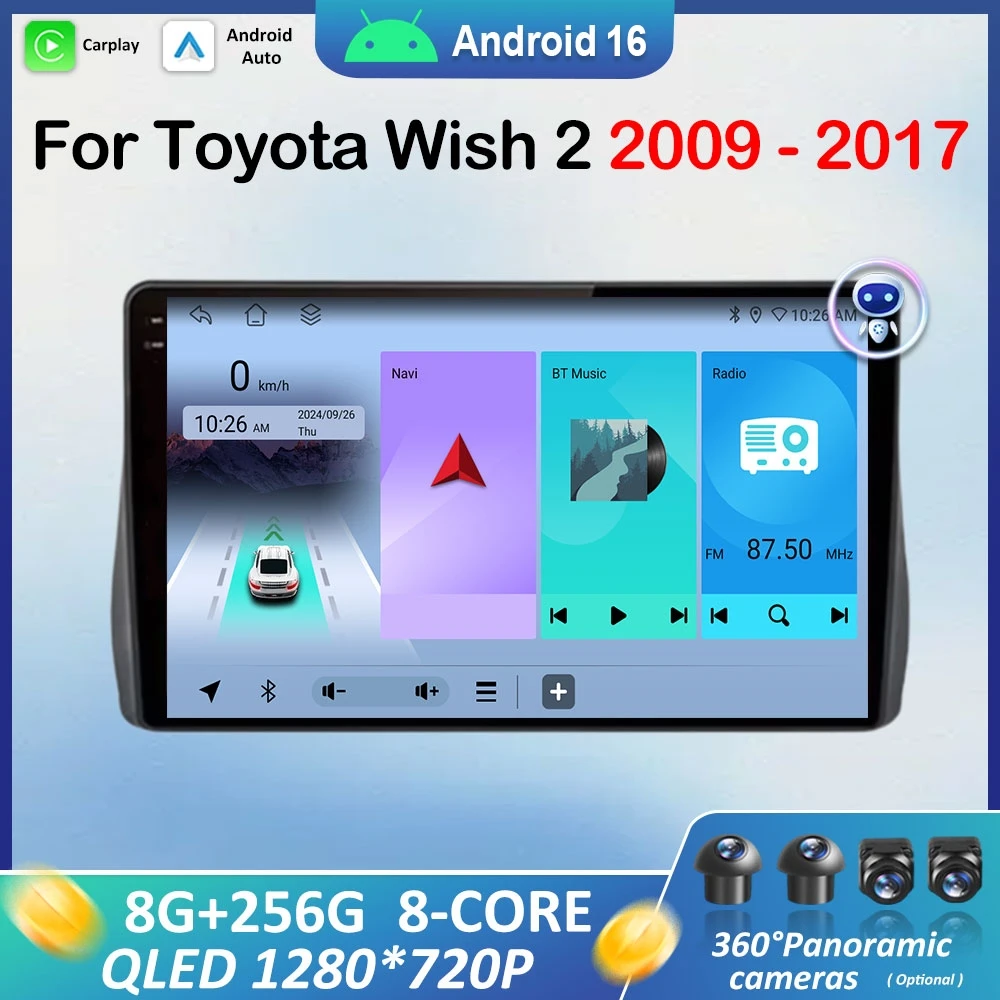 10" Left Hand Drive for Toyota Wish 2 2009 2010 2011 - 2017 Car Video Multimedia Player Android 16 DSP Stereo GPS Touch Screen
10" Left Hand Drive for Toyota Wish 2 2009 2010 2011 - 2017 Car Video Multimedia Player Android 16 DSP Stereo GPS Touch Screen