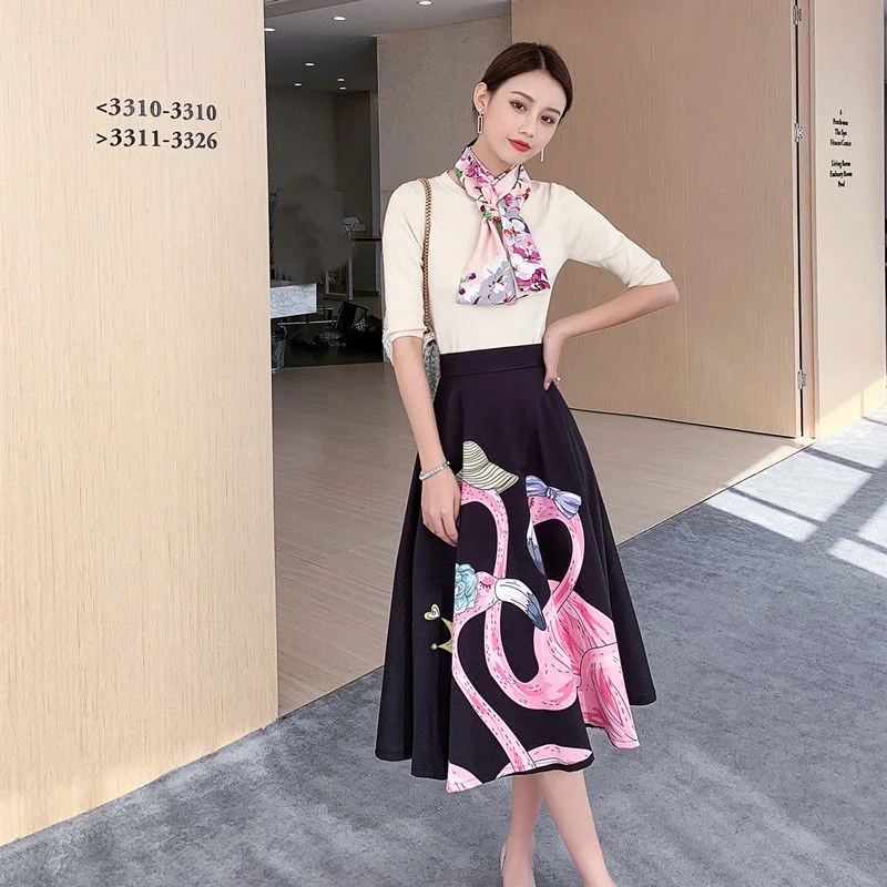 Women Half length Skirt Umbrella Skirt Spring and Autumn Swing Skirt Featuring Mid length Skirt High Grade Printed Skirt Female
Women Half length Skirt Umbrella Skirt Spring and Autumn Swing Skirt Featuring Mid length Skirt High Grade Printed Skirt Female