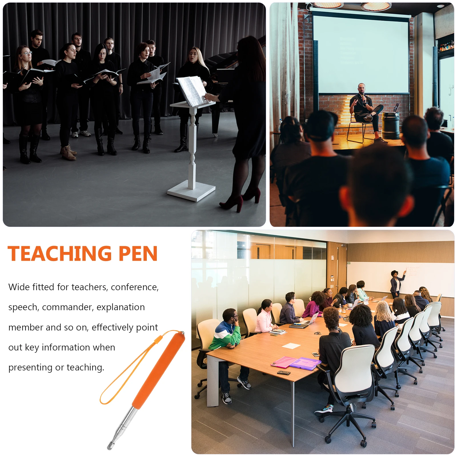 Extendable Teaching Stick Blackboard Pointer Presenting Indicator Rod Multi-Function Teacher Tool Classroom Supplies Tourist
Extendable Teaching Stick Blackboard Pointer Presenting Indicator Rod Multi-Function Teacher Tool Classroom Supplies Tourist