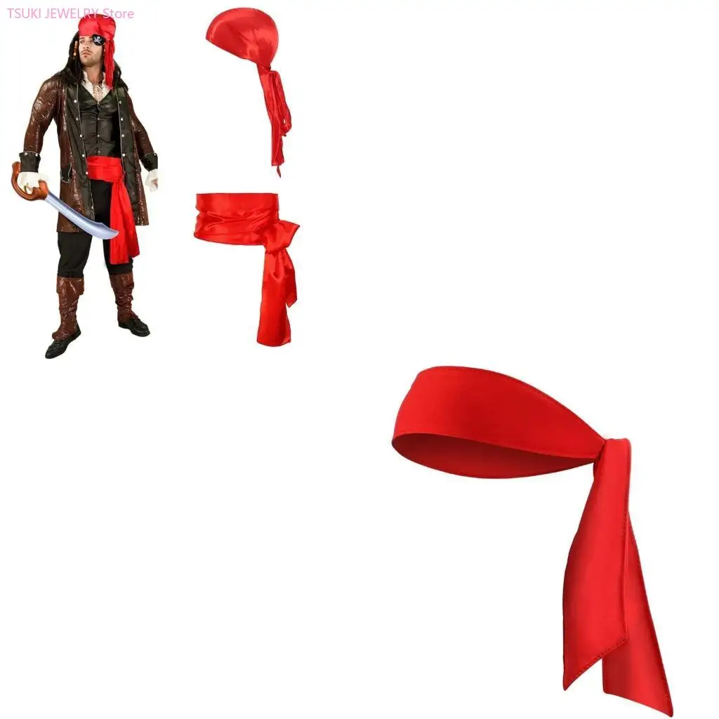62KE Cosplay Pirate Headdress Pirate Headwear Hair Scarf Sash Belt Hat Supplies
62KE Cosplay Pirate Headdress Pirate Headwear Hair Scarf Sash Belt Hat Supplies
