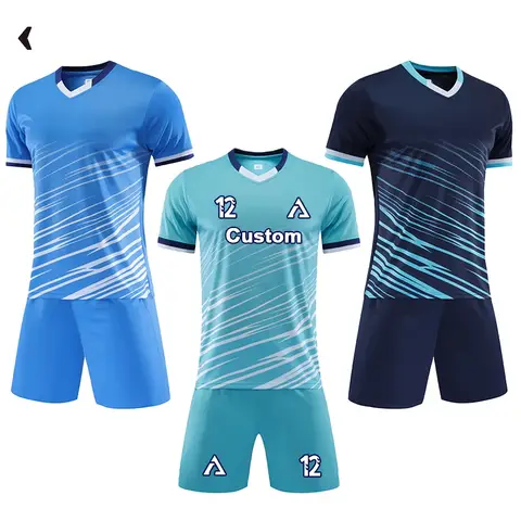 Kid Football Jerseys Custom Children Soccer Uniform Shirts Futsal Sportswear Club Team Football Uniform Men Sports Suit JLS915