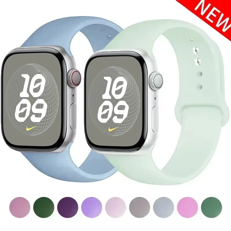 Silicone Strap for Apple Watch Band 44mm 40mm 45mm 41mm 49mm 42mm 38 46 Mm Bracelet IWatch Series 10 9 8 7 SE 6 5 4 Ultra 1 2 3
Silicone Strap for Apple Watch Band 44mm 40mm 45mm 41mm 49mm 42mm 38 46 Mm Bracelet IWatch Series 10 9 8 7 SE 6 5 4 Ultra 1 2 3