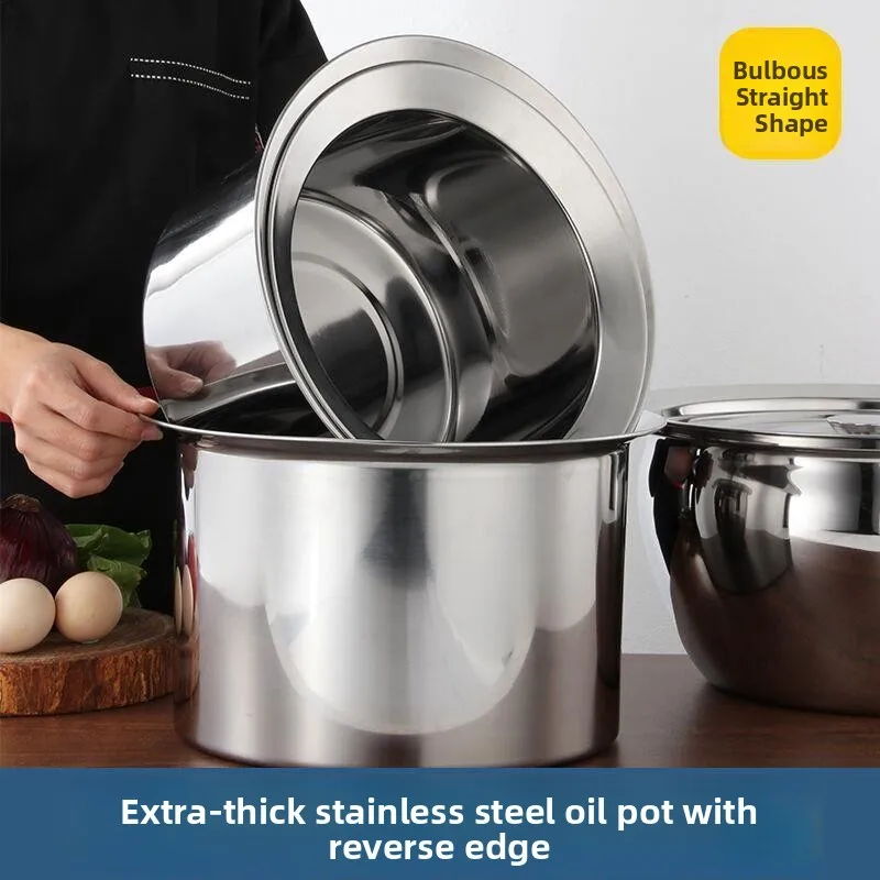 Thickened Special 304 Stainless Steel Pig Oil Barrel with Lid for Kitchen Home Use Commercial Seasoning Oil Drum Container
Thickened Special 304 Stainless Steel Pig Oil Barrel with Lid for Kitchen Home Use Commercial Seasoning Oil Drum Container
