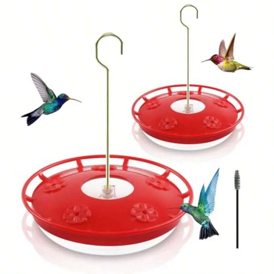 FEED GARDEN 2 Pack 16 OZ Hummingbird Feeders For Outdoor 5 Feeder Ports Ant Bee Proof Leak-Proof Cleaning Brushes Nectar Easy C
FEED GARDEN 2 Pack 16 OZ Hummingbird Feeders For Outdoor 5 Feeder Ports Ant Bee Proof Leak-Proof Cleaning Brushes Nectar Easy C