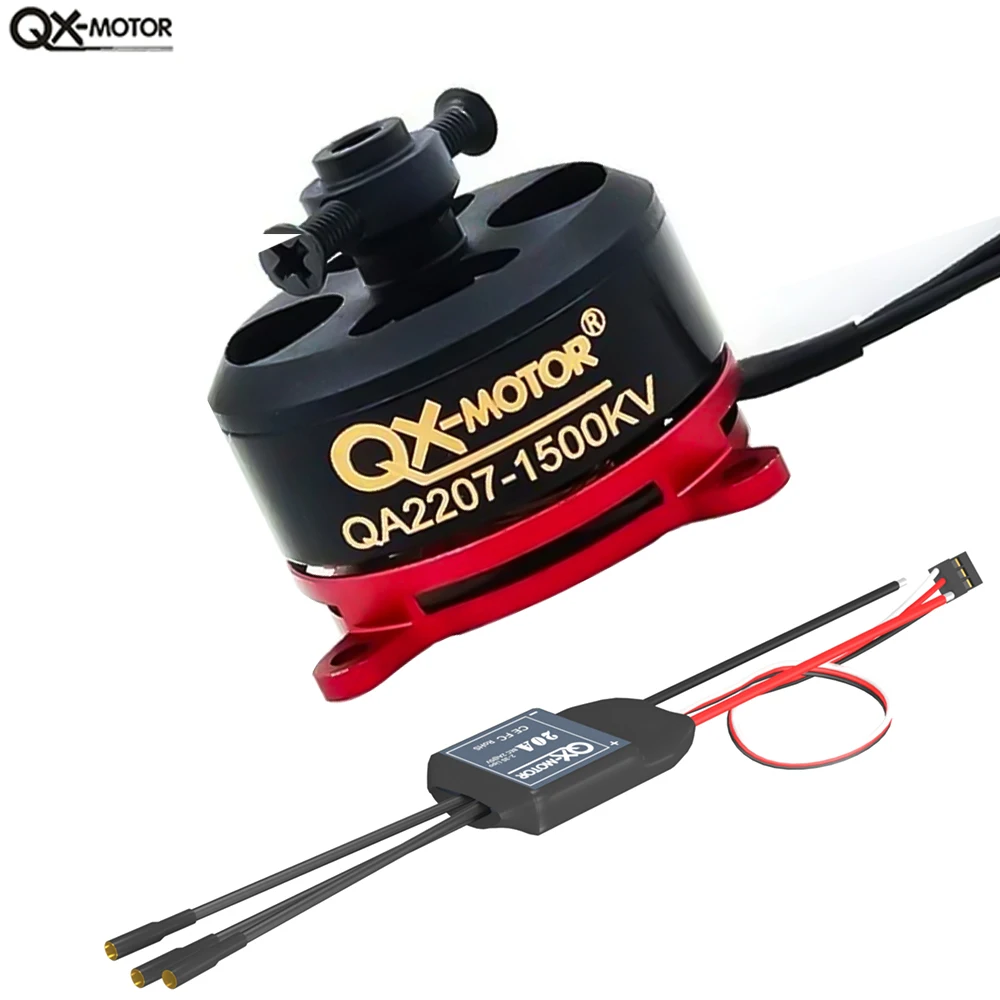 Brushless motor QX-MOTOR QA2207 1500KV adopts QX-20A 3S ESC For remote control toy parts
Brushless motor QX-MOTOR QA2207 1500KV adopts QX-20A 3S ESC For remote control toy parts