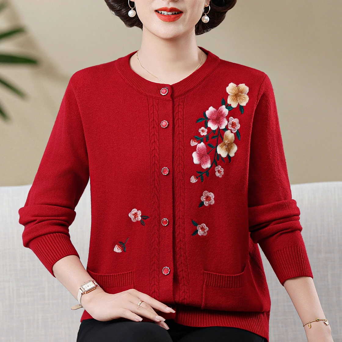 Floral Print Cardigans Spring Autumn Sweater Women Knitted Top Femme Fashion Single Breasted Female Cardigan
Floral Print Cardigans Spring Autumn Sweater Women Knitted Top Femme Fashion Single Breasted Female Cardigan
