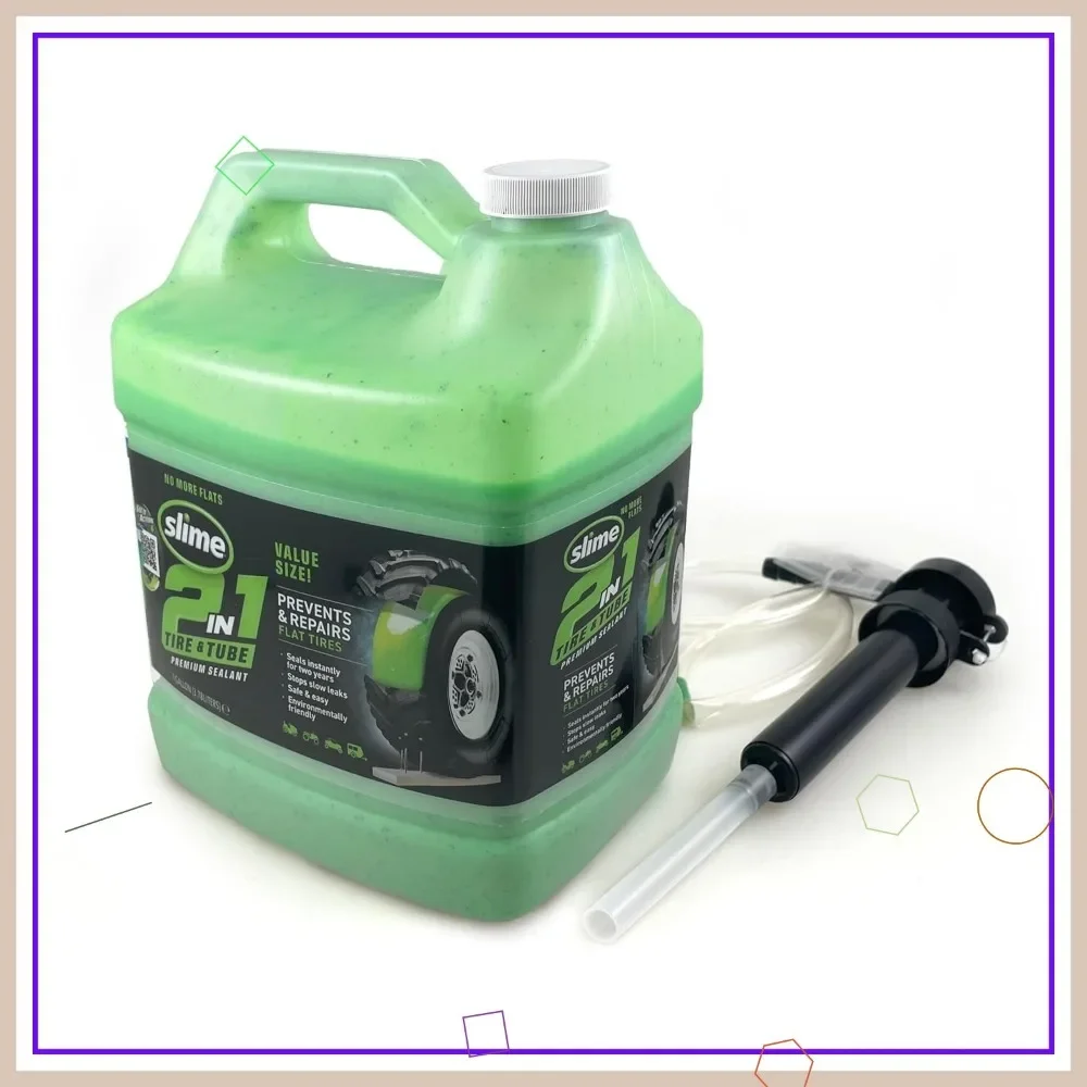 2-in-1 Tire & Tube Sealant For Puncture Repair & Prevention, Eco-Friendly, 1 Gallon Jug
2-in-1 Tire & Tube Sealant For Puncture Repair & Prevention, Eco-Friendly, 1 Gallon Jug