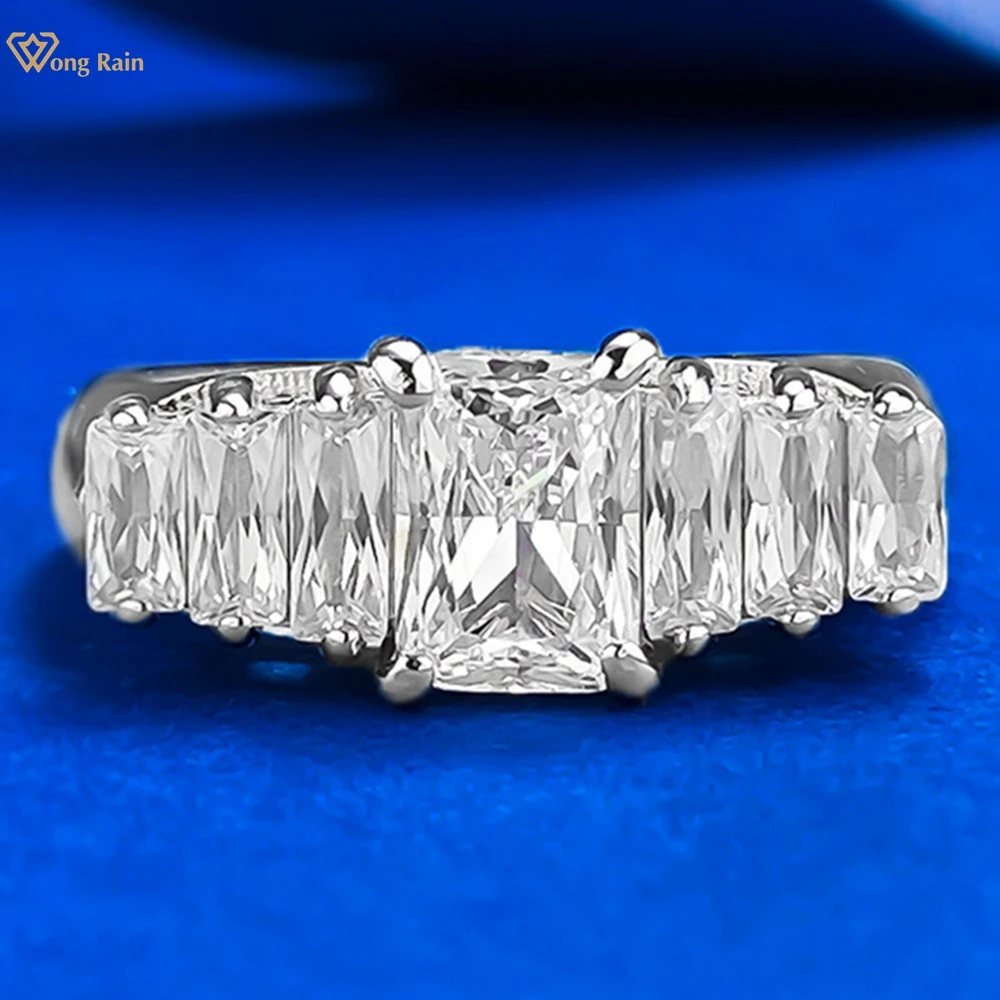 Wong Rain Solid 925 Sterling Silver Radiant Cut 5*7MM Lab Sapphire High Carbon Diamond Gemstone Wedding Party Rings Fine Jewelry
Wong Rain Solid 925 Sterling Silver Radiant Cut 5*7MM Lab Sapphire High Carbon Diamond Gemstone Wedding Party Rings Fine Jewelry