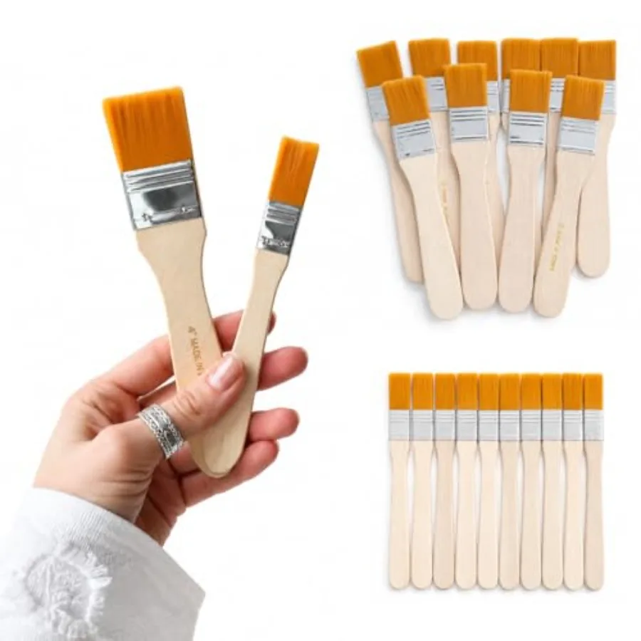 20 Pcs Flat Paint Brushes for Paint, Sta, Glue, Touch-Ups, Arts, Crafts, Home DIY Projects
20 Pcs Flat Paint Brushes for Paint, Sta, Glue, Touch-Ups, Arts, Crafts, Home DIY Projects