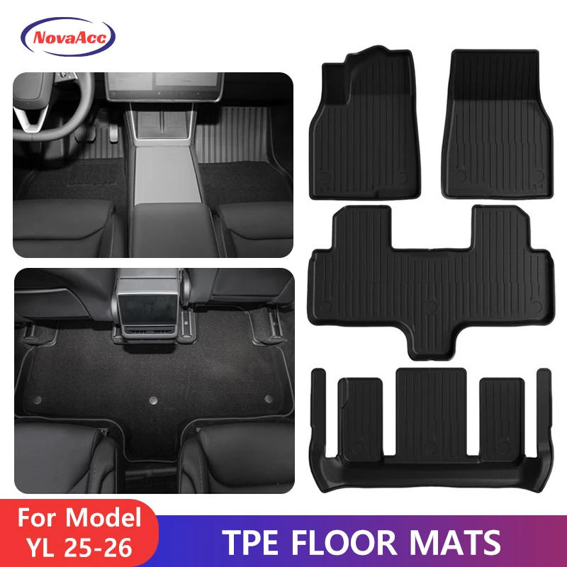 NovaAcc Floor Mats For Tesla Model YL 2025 2026 All Weather TPE Waterproof Cargo Liner Anti Slip Custom Fit Interior Accessories
NovaAcc Floor Mats For Tesla Model YL 2025 2026 All Weather TPE Waterproof Cargo Liner Anti Slip Custom Fit Interior Accessories