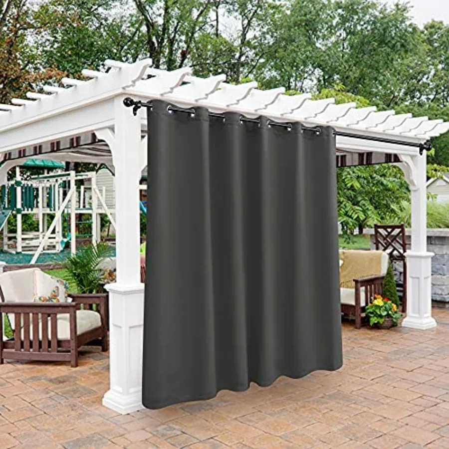 Waterproof Outdoor Curtains for Patio Cabana Deck Sunroom - Thermal Insulated Sunlight Blocking Grommet Blackout Curtains for B
Waterproof Outdoor Curtains for Patio Cabana Deck Sunroom - Thermal Insulated Sunlight Blocking Grommet Blackout Curtains for B